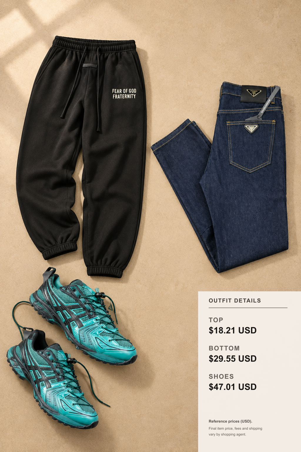 Asics Knit Tops with Straight-Leg Pants