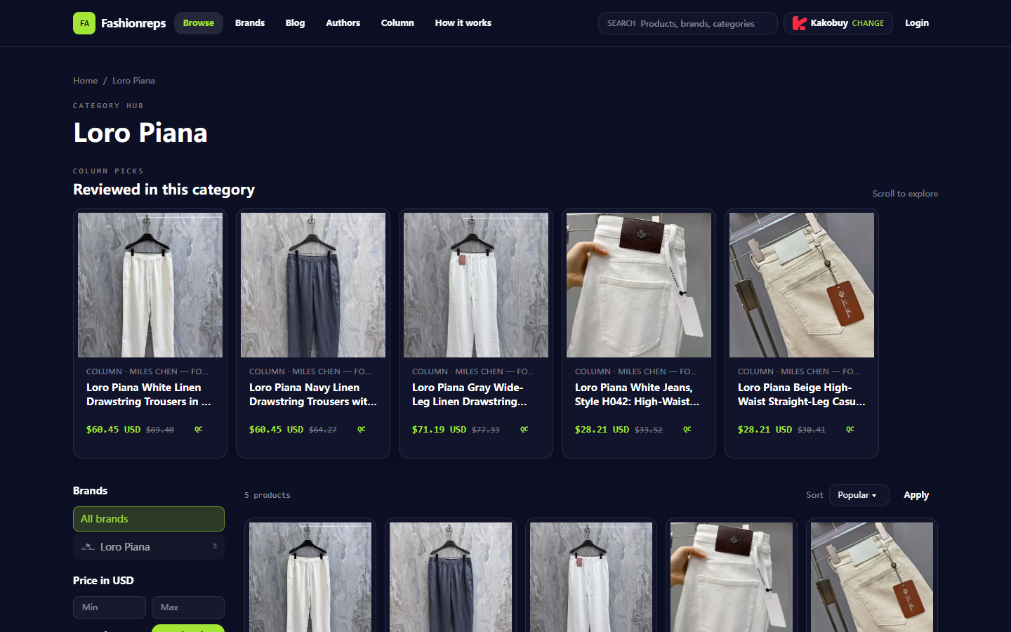 Loro Piana Scarf: Compare Agent Exchange Rates & Shipping