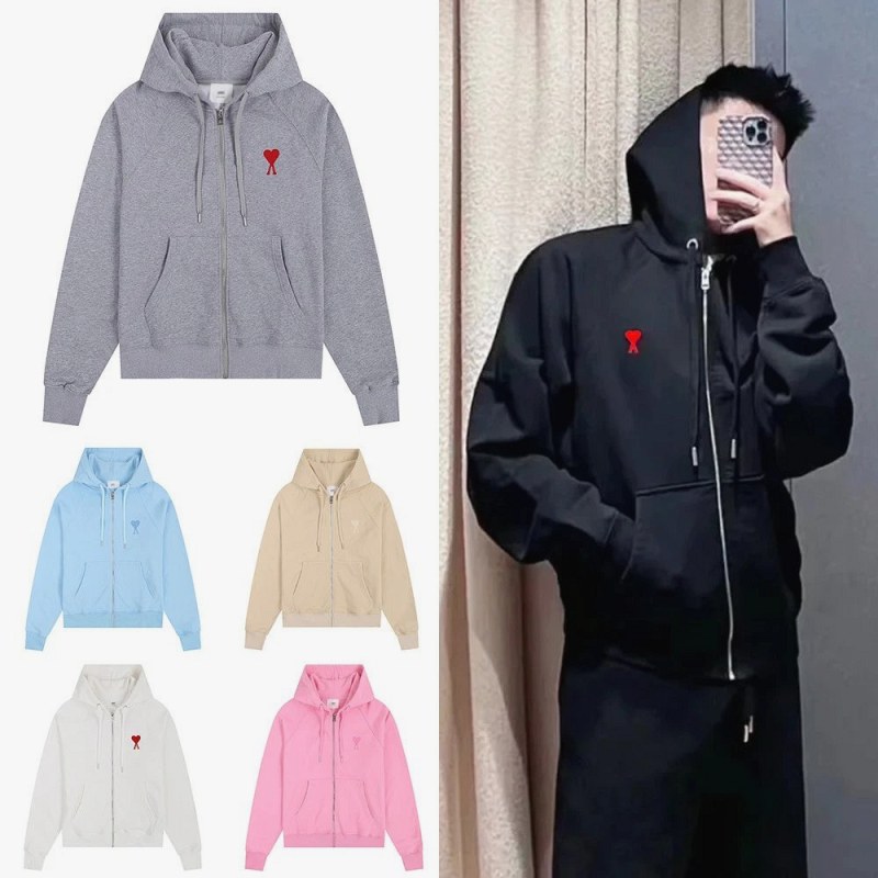 Ami Paris Heart-Print Zipper Hoodie Collection Review: A $34.03 Autumn Layer, Measured on the Bench