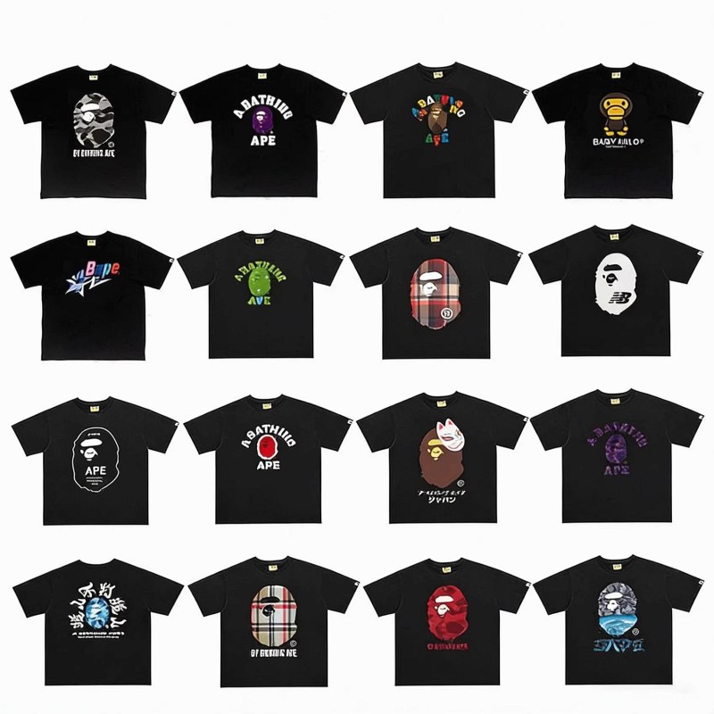 Bape Classic Monkey Print T-Shirt Collection Review: Sizing Benchmarks, Fabric Weight and Batch Codes
