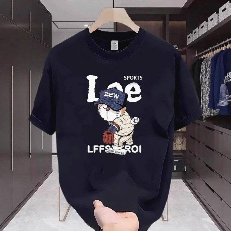 Lee Black Baseball-Print Tee Review: Five Wash Cycles on the 250g and 200g Cotton