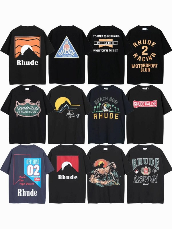 Rhude "Dark" Series T-Shirt Collection Review: Tested Boxy Cotton Print Tees