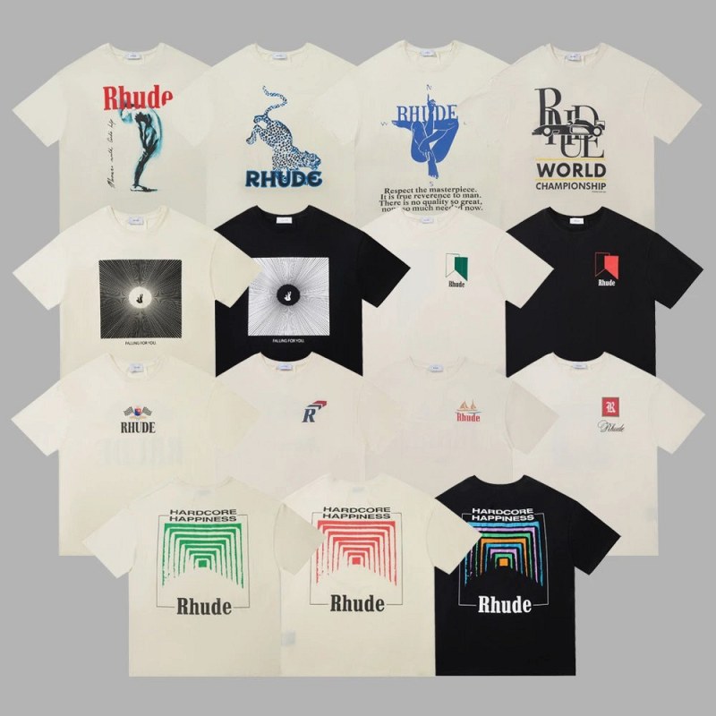 Rhude Multicolor T-Shirt Collection Review: The Listing Shows 0.00 kg, So We Weighed the Parcel