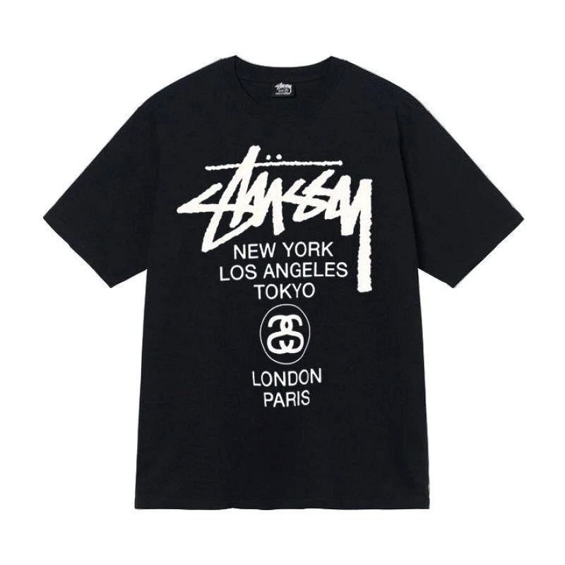 Stussy Letter-Print Black T-Shirt Review: A Loose Cotton Crew With a Very Long Color Run
