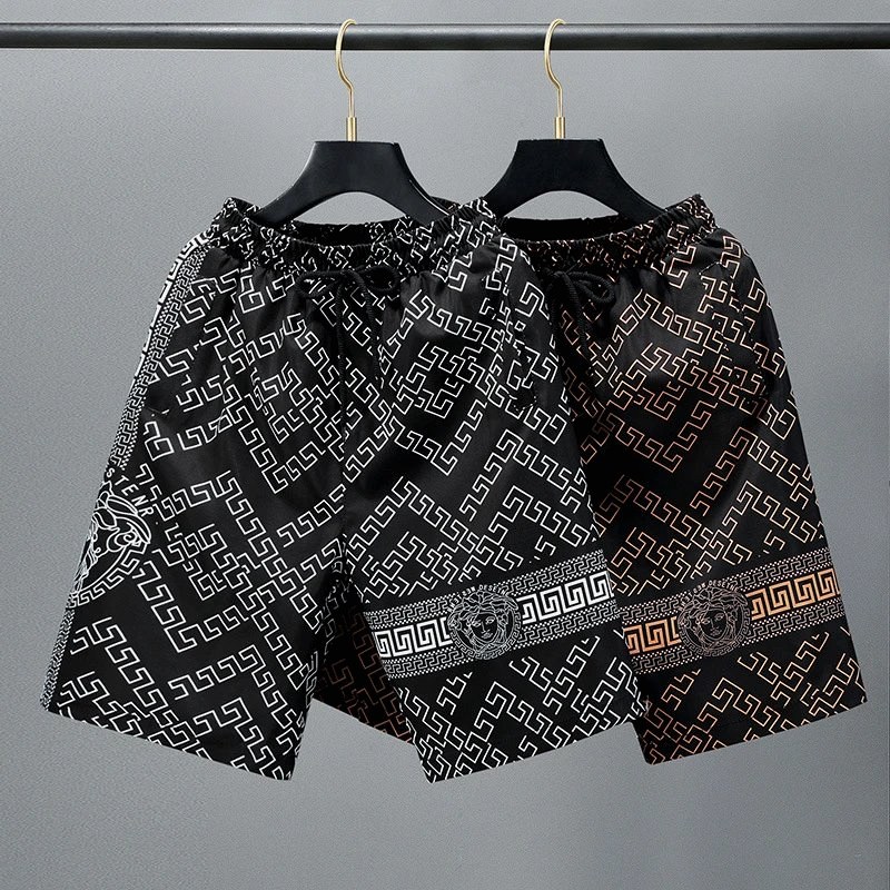 Versace Black Shorts in Everyday Casual Style Review: A 10x Loupe on the Greek-Key Border and an M That Runs Like a US S